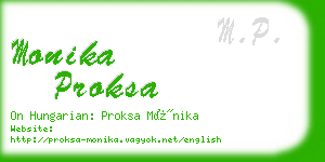 monika proksa business card